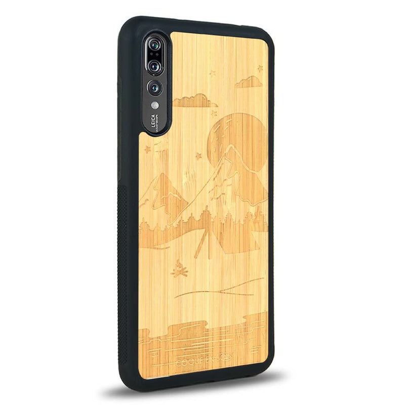 Coque Huawei P20 Pro - Le Campsite - Coque en bois