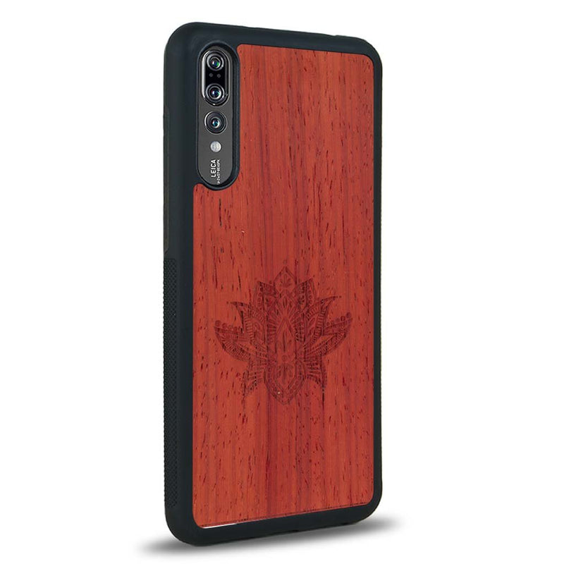 Coque Huawei P20 Pro - Le Lotus - Coque en bois