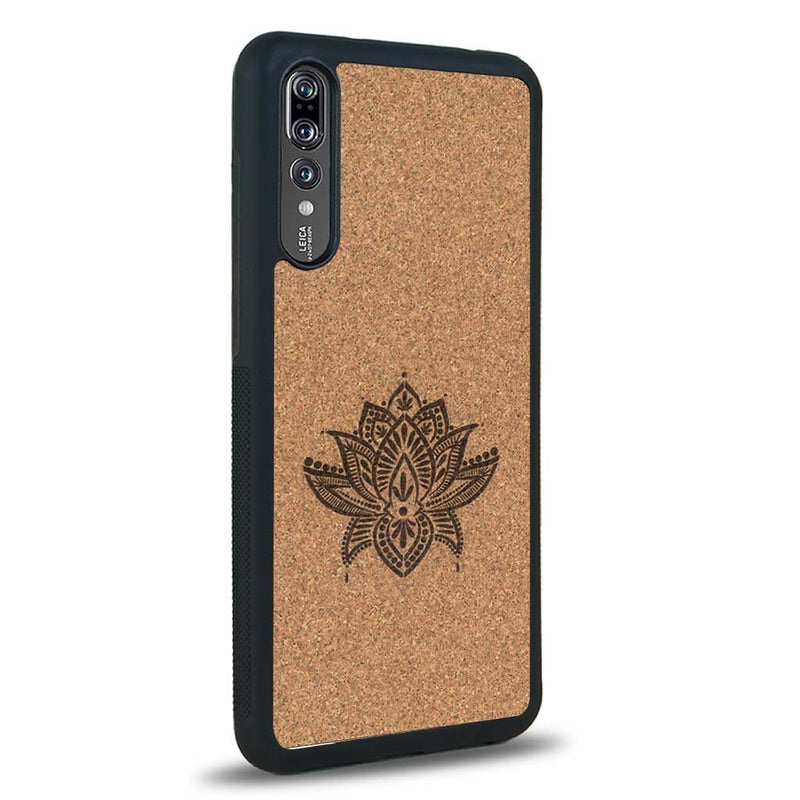 Coque Huawei P20 Pro - Le Lotus - Coque en bois