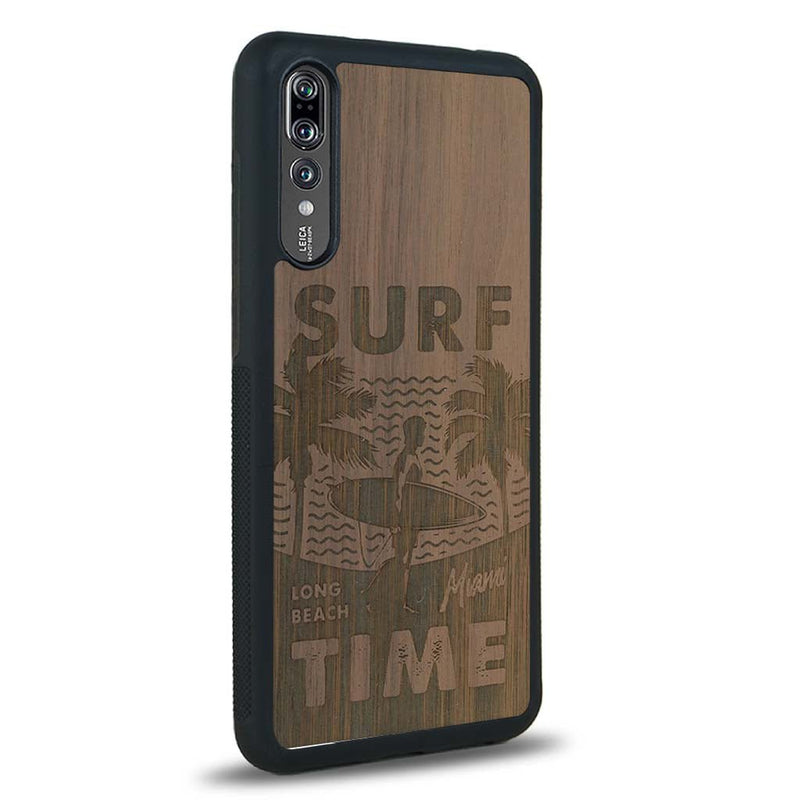 Coque Huawei P20 - Surf Time - Coque en bois