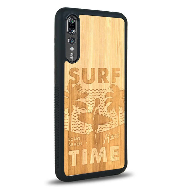 Coque Huawei P20 - Surf Time - Coque en bois