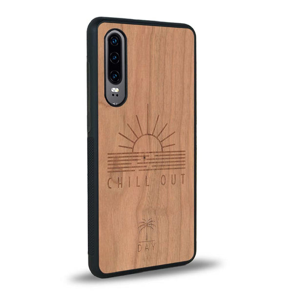 Coque Huawei P30 - La Chill Out - Coque en bois