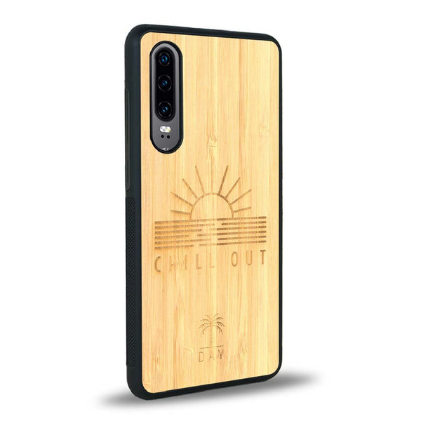 Coque Huawei P30 - La Chill Out - Coque en bois