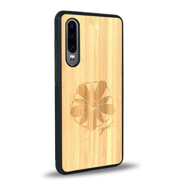 Coque Huawei P30 - La Fleur des Montagnes - Coque en bois