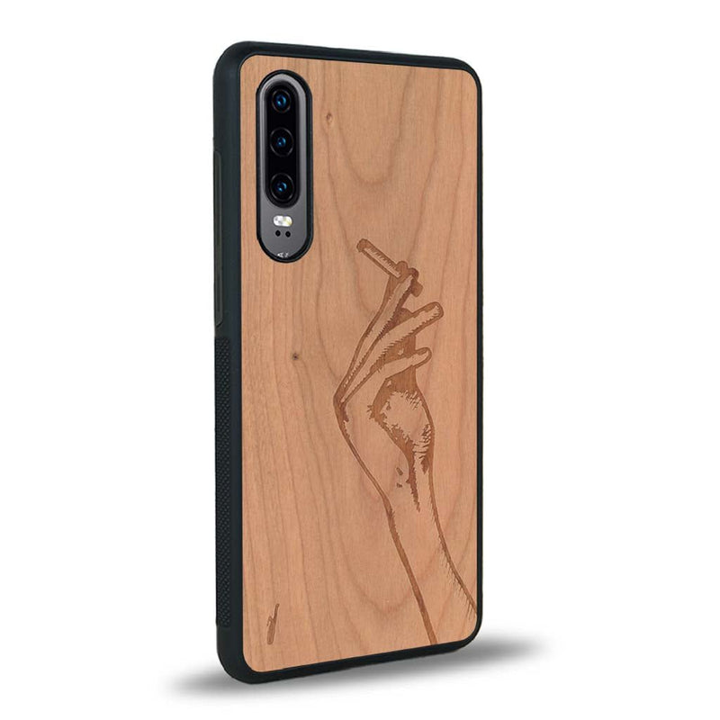 Coque Huawei P30 - La Garçonne - Coque en bois