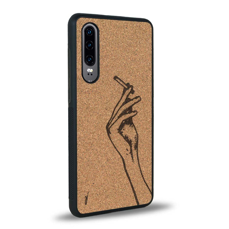 Coque Huawei P30 - La Garçonne - Coque en bois