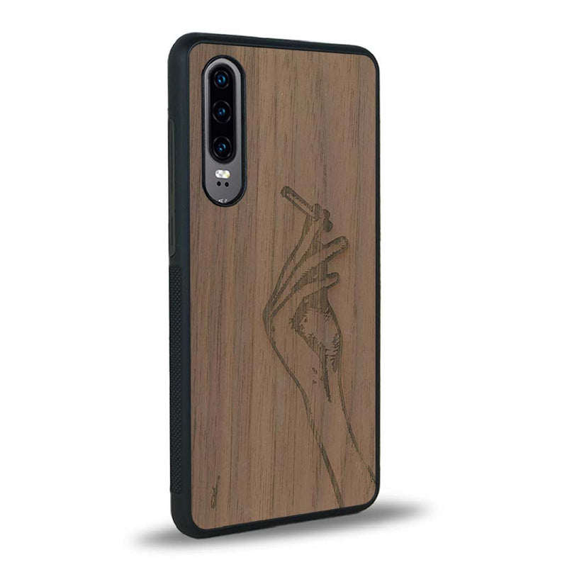 Coque Huawei P30 - La Garçonne - Coque en bois