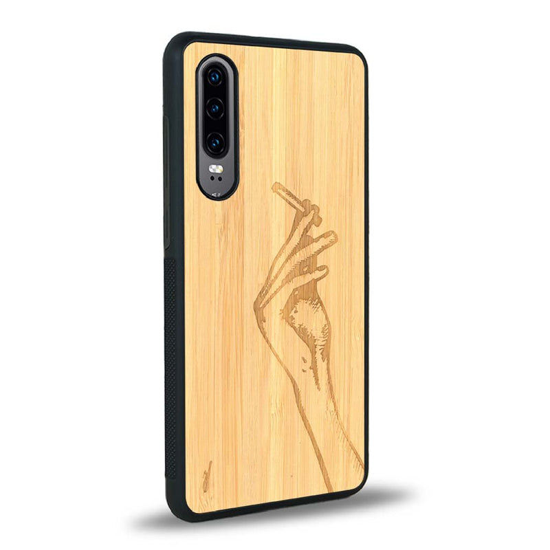 Coque Huawei P30 - La Garçonne - Coque en bois