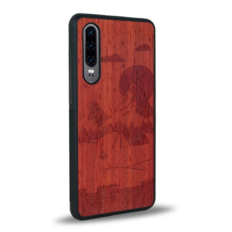 Coque Huawei P30 - Le Campsite - Coque en bois