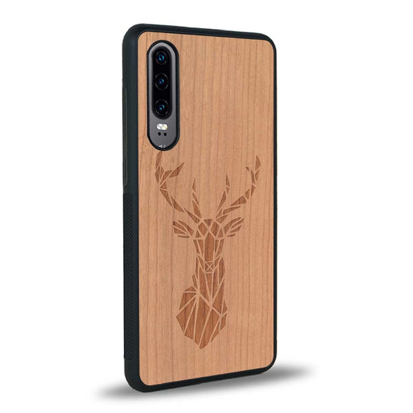 Coque Huawei P30 - Le Cerf - Coque en bois