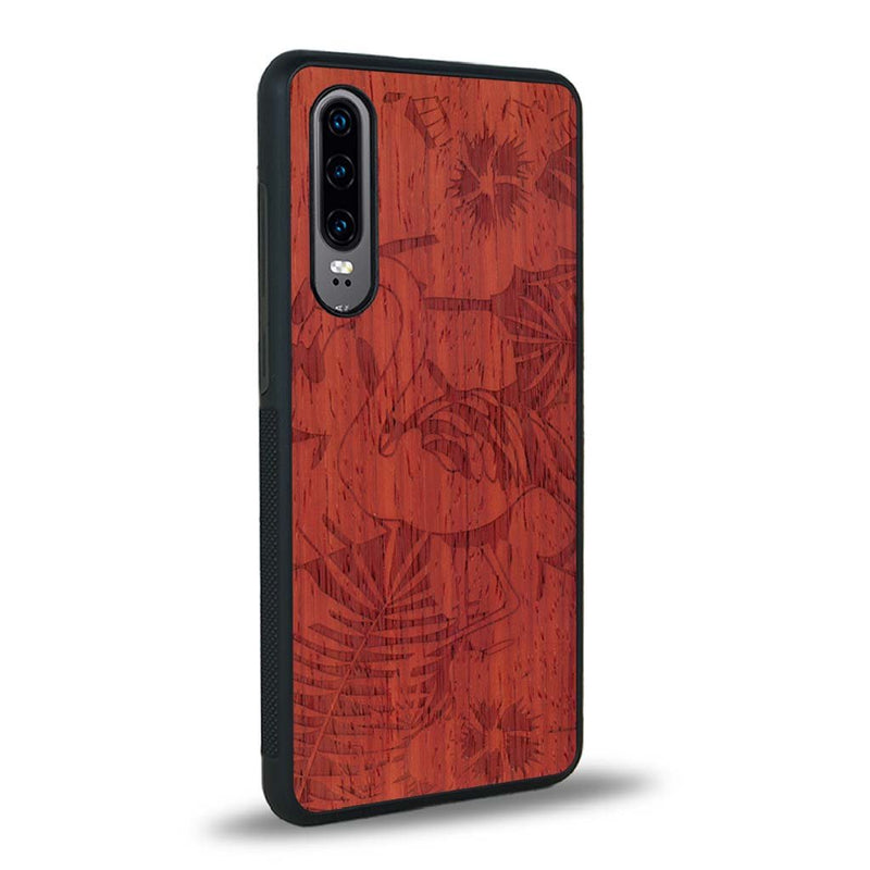 Coque Huawei P30 - Le Flamant Rose - Coque en bois