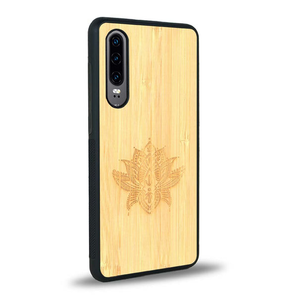 Coque Huawei P30 - Le Lotus - Coque en bois