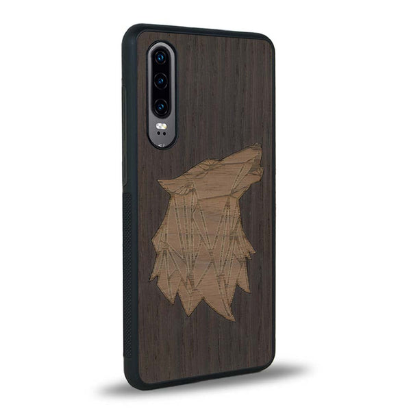 Coque Huawei P30 - Le Loup - Coque en bois