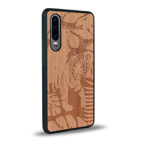 Coque Huawei P30 - Le Tigre - Coque en bois