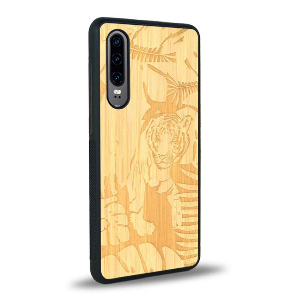 Coque Huawei P30 - Le Tigre - Coque en bois