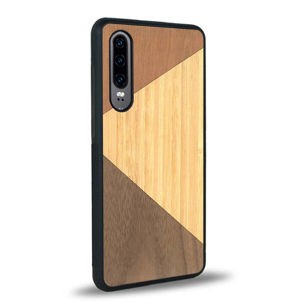 Coque Huawei P30 - Le Trio - Coque en bois