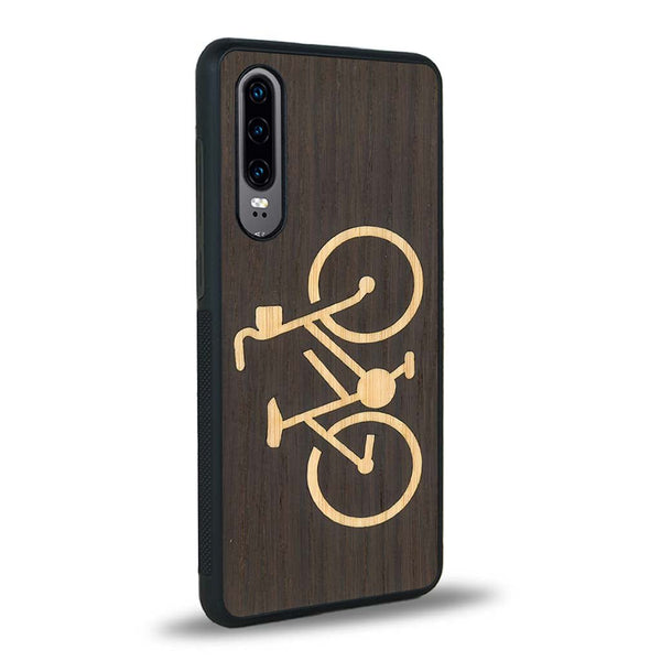 Coque Huawei P30 - Le Vélo - Coque en bois