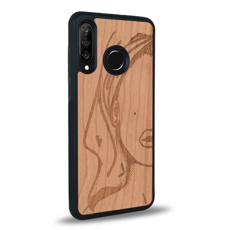 Coque Huawei P30 Lite - Au féminin - Coque en bois