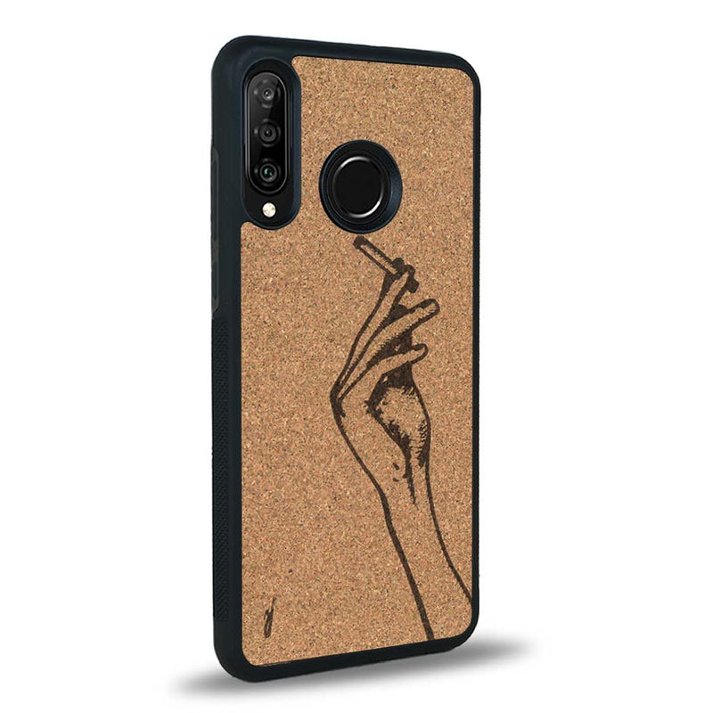 Coque Huawei P30 Lite - La Garçonne - Coque en bois