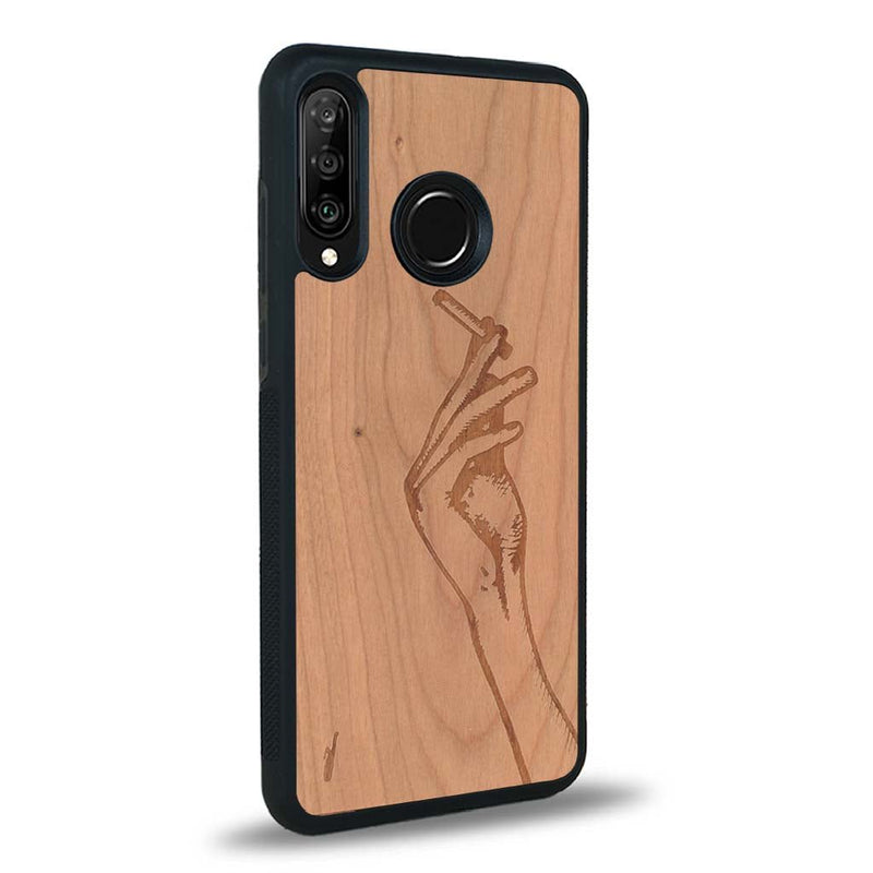 Coque Huawei P30 Lite - La Garçonne - Coque en bois