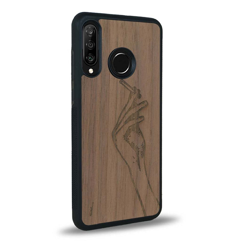 Coque Huawei P30 Lite - La Garçonne - Coque en bois