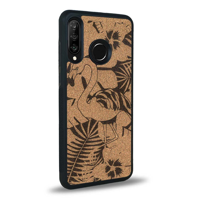 Coque Huawei P30 Lite - Le Flamant Rose - Coque en bois