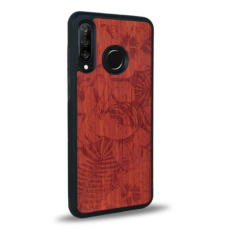 Coque Huawei P30 Lite - Le Flamant Rose - Coque en bois