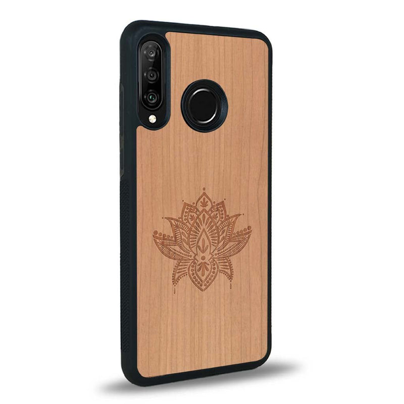 Coque Huawei P30 Lite - Le Lotus - Coque en bois