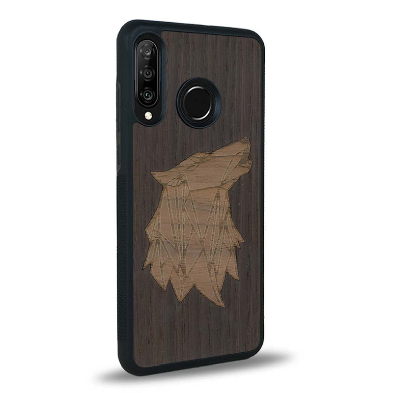 Coque Huawei P30 Lite - Le Loup - Coque en bois