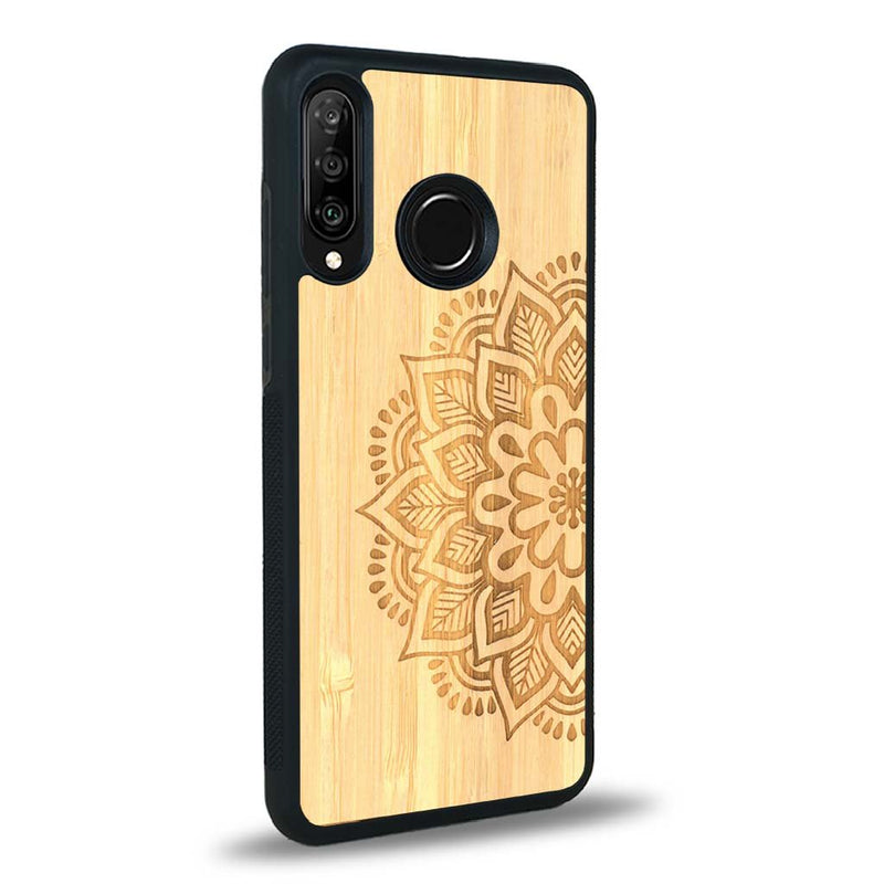 Coque Huawei P30 Lite - Le Mandala Sanskrit - Coque en bois