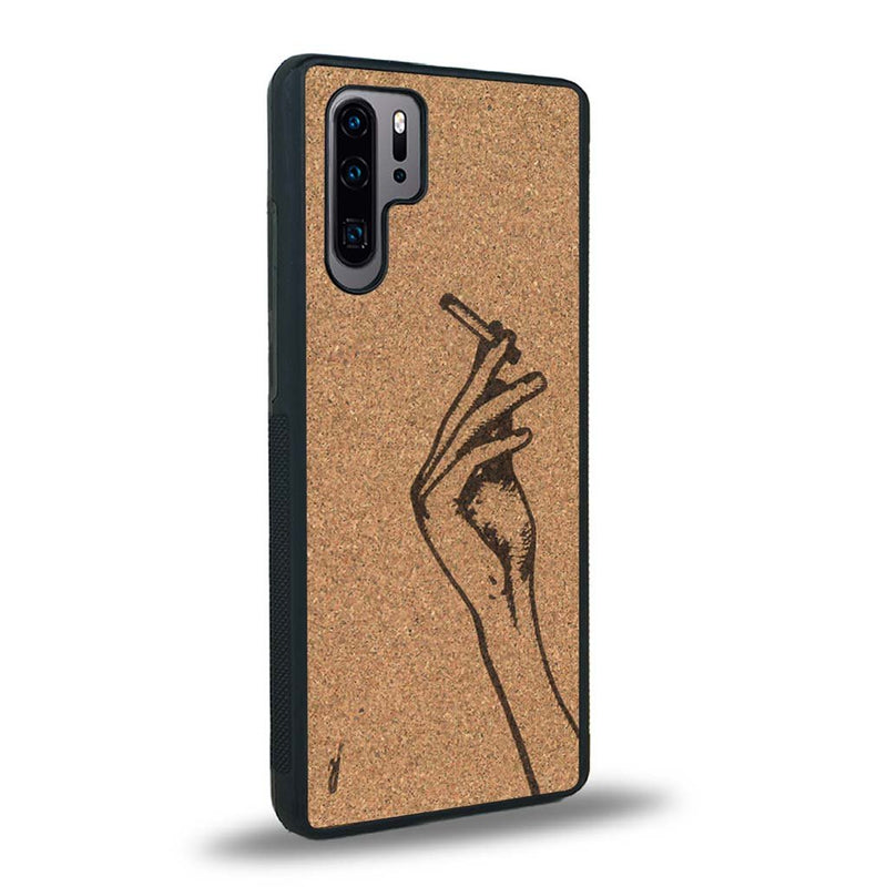 Coque Huawei P30 Pro - La Garçonne - Coque en bois