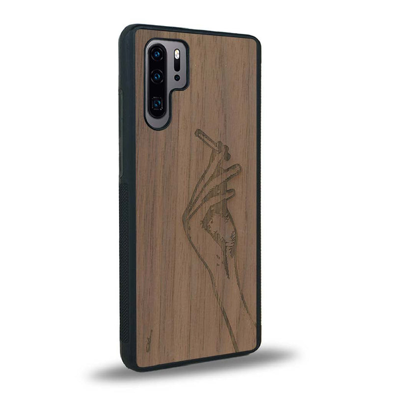 Coque Huawei P30 Pro - La Garçonne - Coque en bois