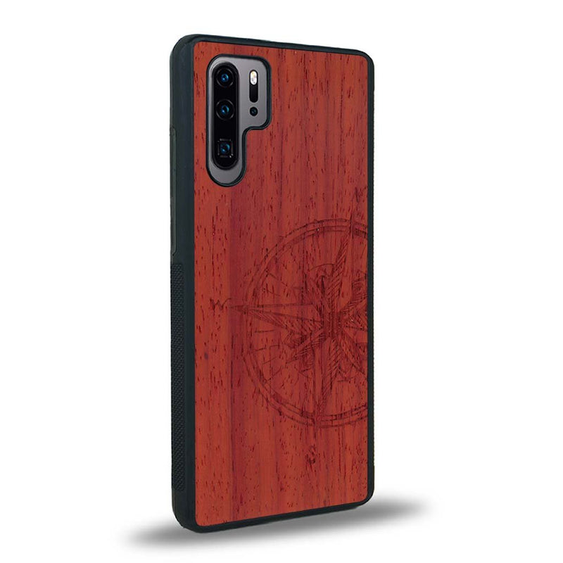 Coque Huawei P30 Pro - La Rose des Vents - Coque en bois