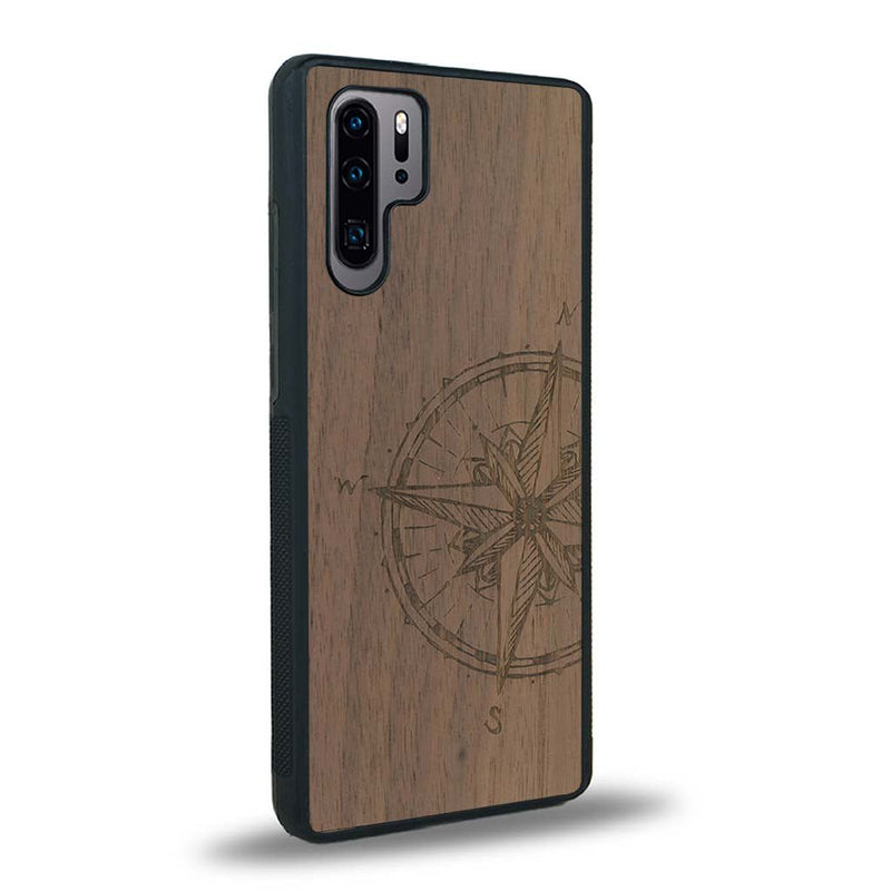 Coque Huawei P30 Pro - La Rose des Vents - Coque en bois