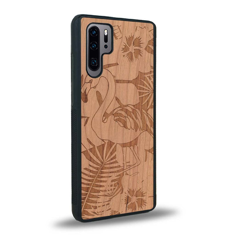 Coque Huawei P30 Pro - Le Flamant Rose - Coque en bois