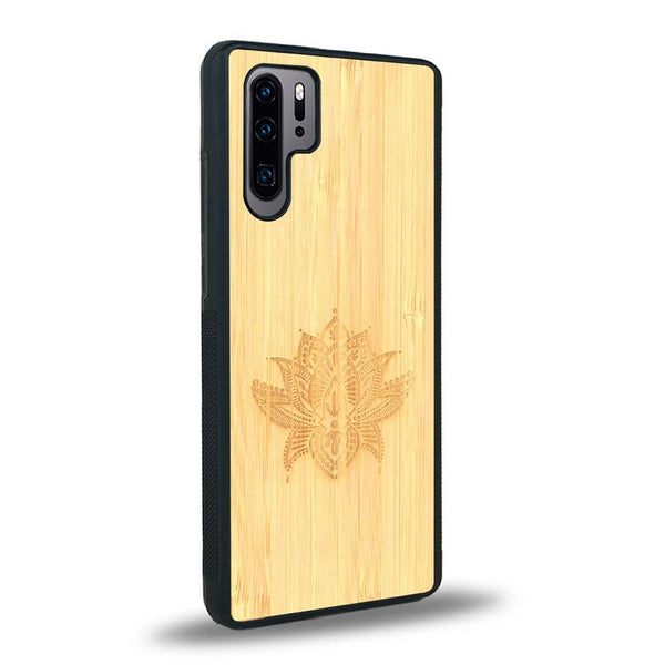 Coque Huawei P30 Pro - Le Lotus - Coque en bois