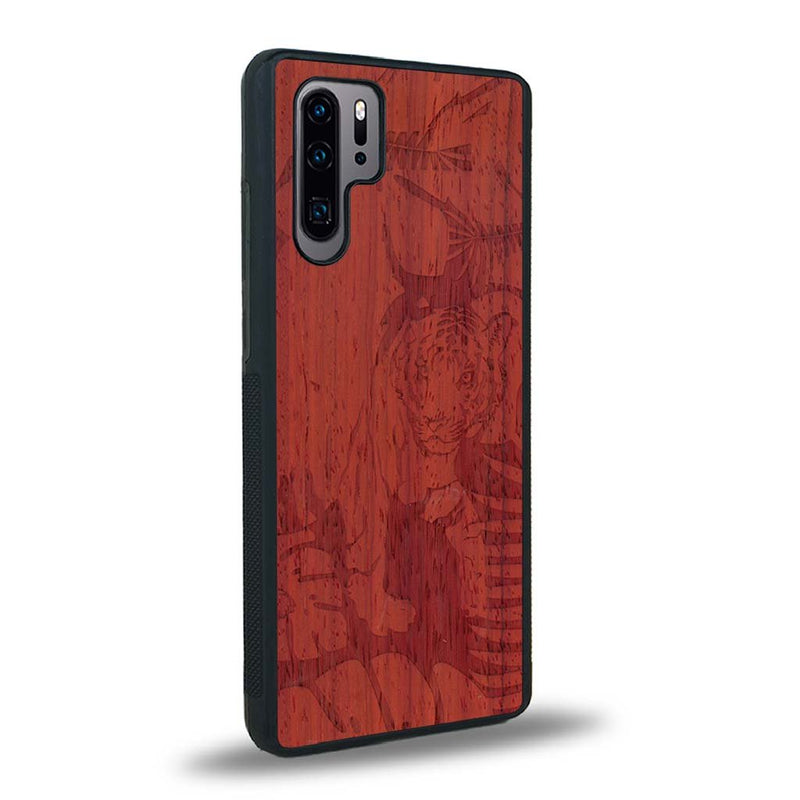 Coque Huawei P30 Pro - Le Tigre - Coque en bois