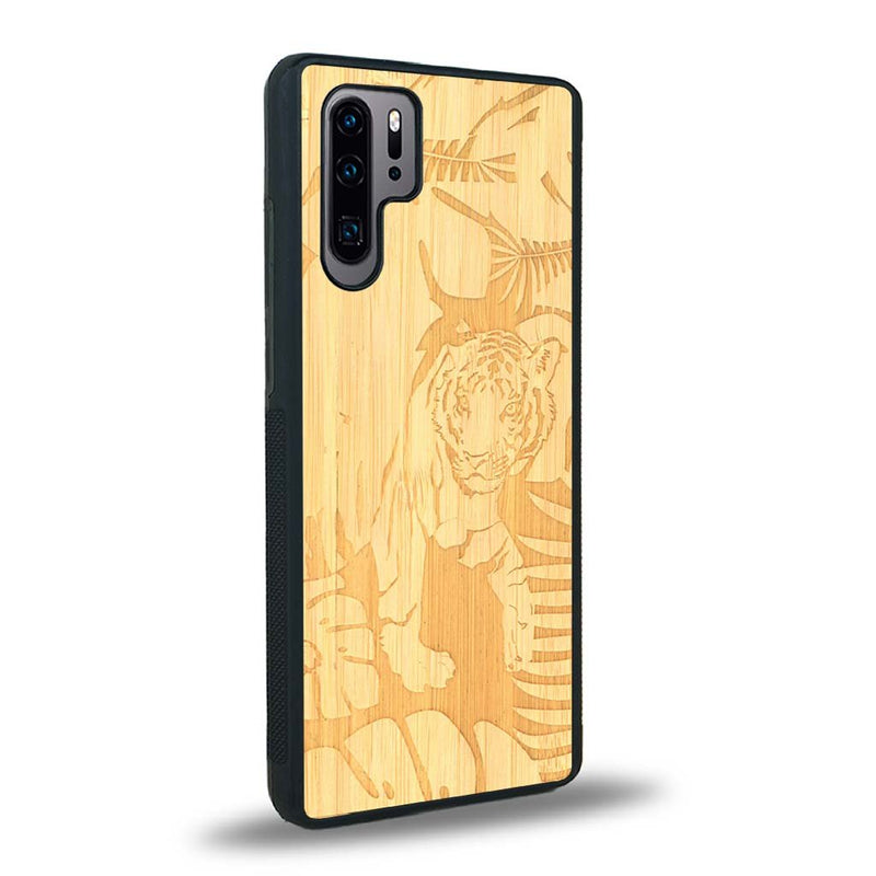 Coque Huawei P30 Pro - Le Tigre - Coque en bois