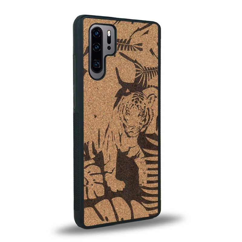 Coque Huawei P30 Pro - Le Tigre - Coque en bois