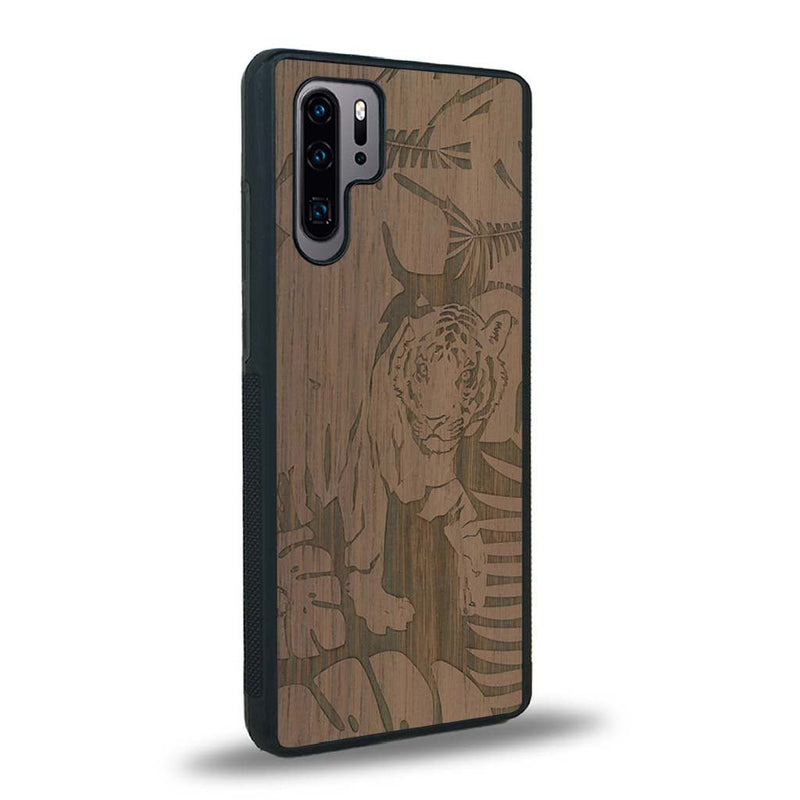 Coque Huawei P30 Pro - Le Tigre - Coque en bois