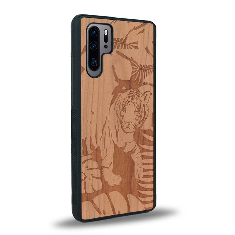 Coque Huawei P30 Pro - Le Tigre - Coque en bois