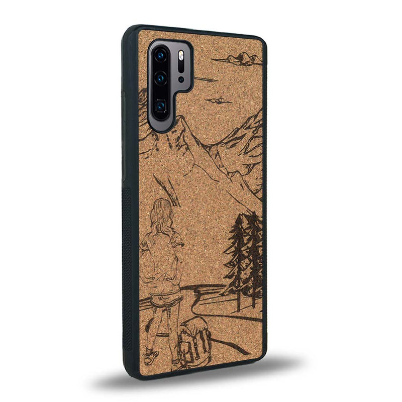 Coque Huawei P30 Pro - L'Exploratrice - Coque en bois