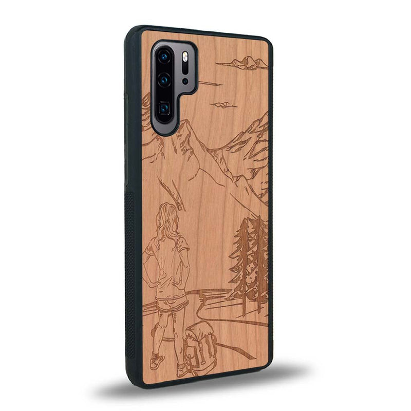 Coque Huawei P30 Pro - L'Exploratrice - Coque en bois