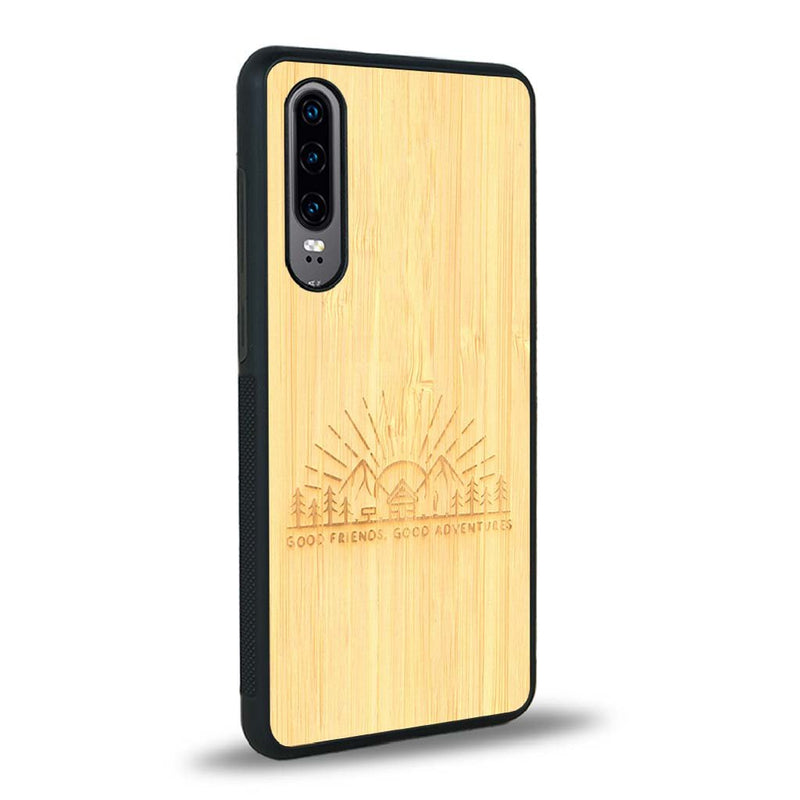 Coque Huawei P30 - Sunset Lovers - Coque en bois