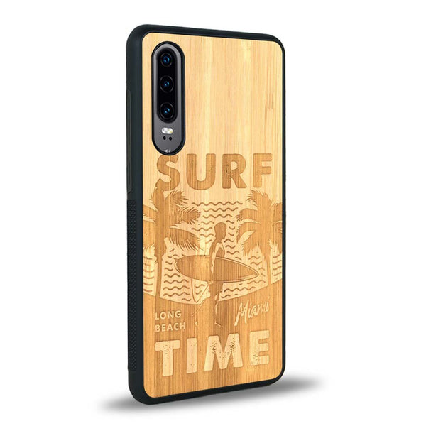 Coque Huawei P30 - Surf Time - Coque en bois