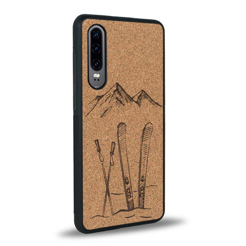 Coque Huawei P30 - Winter Holidays - Coque en bois