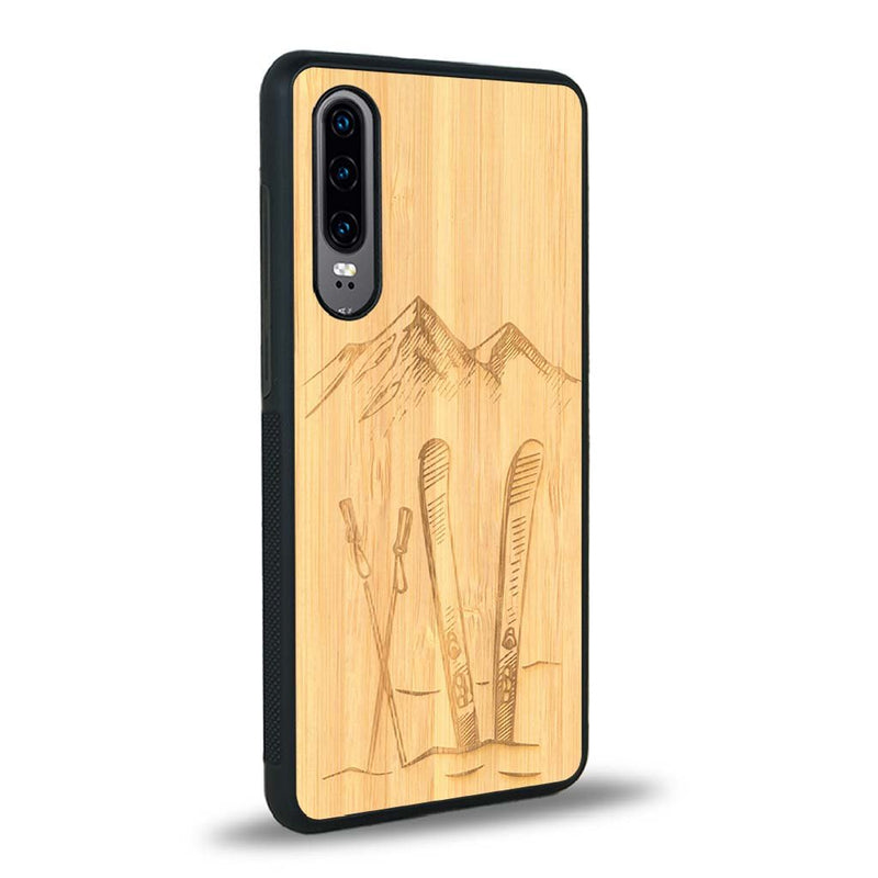 Coque Huawei P30 - Winter Holidays - Coque en bois