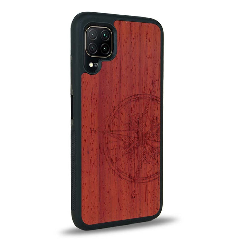 Coque Huawei P40 Lite - La Rose des Vents - Coque en bois