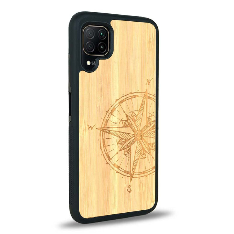 Coque Huawei P40 Lite - La Rose des Vents - Coque en bois