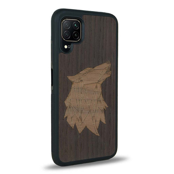 Coque Huawei P40 Lite - Le Loup - Coque en bois